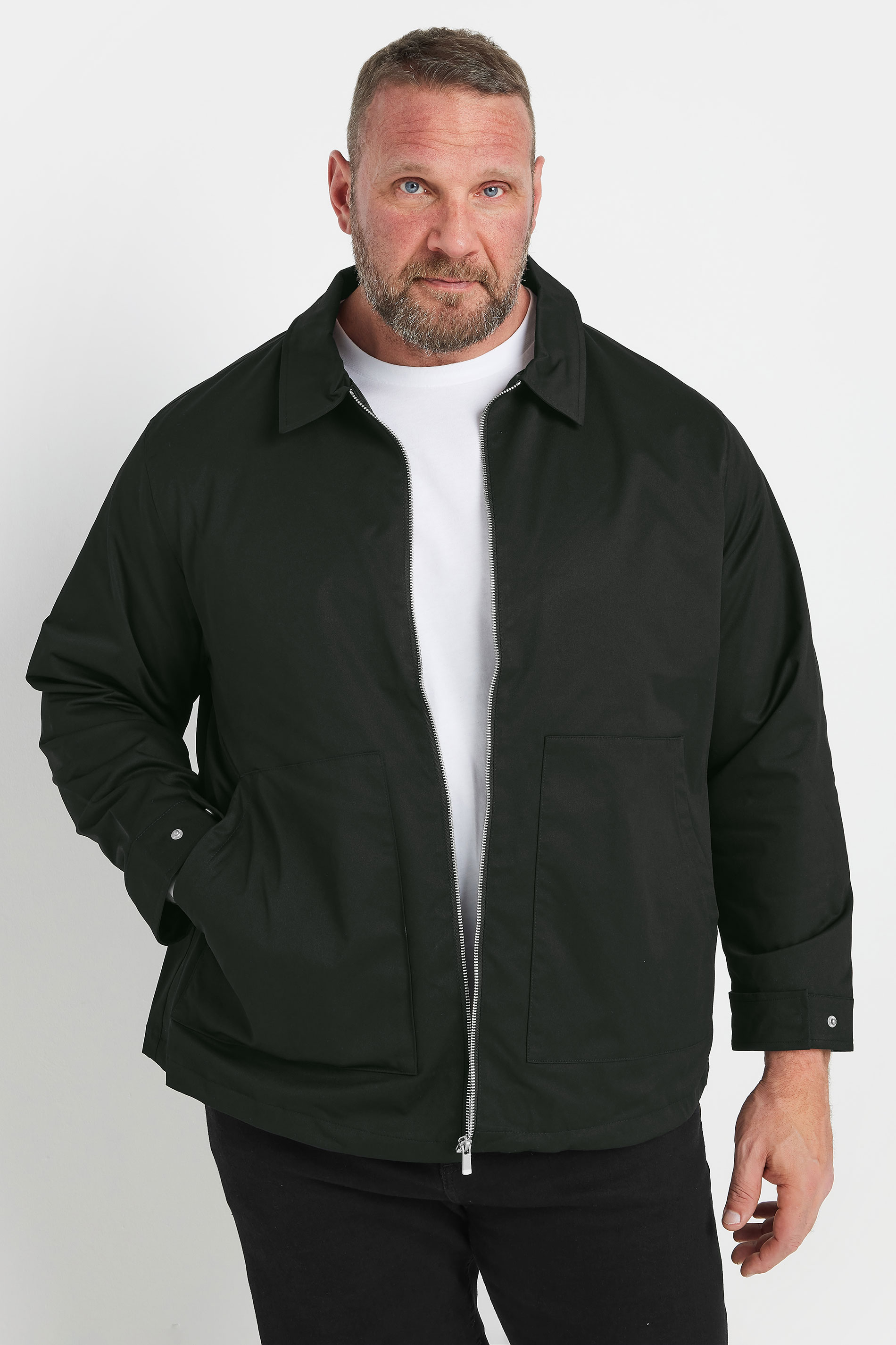 Jack & Jones JACK & JONES Big & Tall Black Worker Jacket