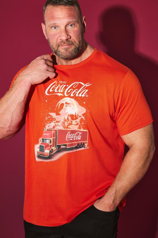 BadRhino BadRhino Big & Tall Red Coca Cola Graphic Christmas T-Shirt