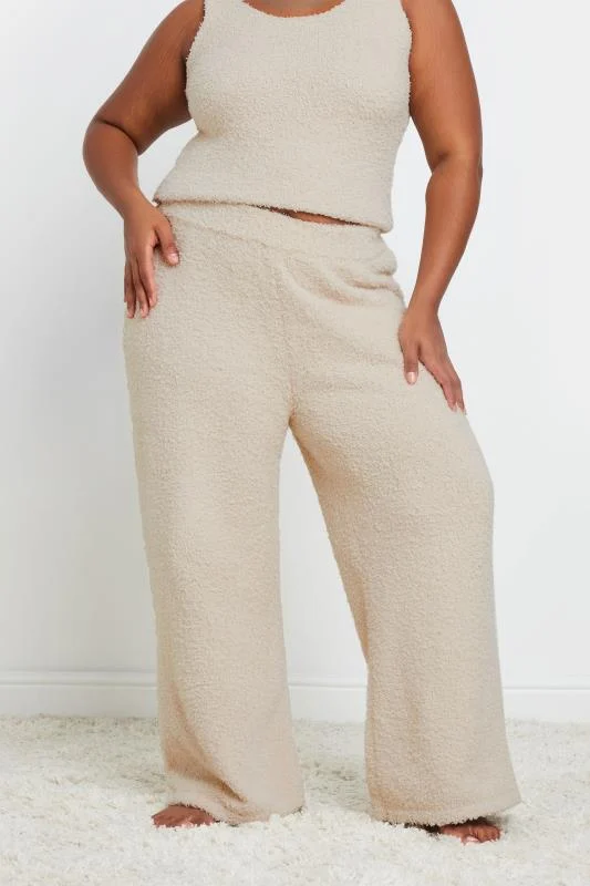 Limited Collection LIMITED COLLECTION Curve Cream Fluffy Fleece Trousers