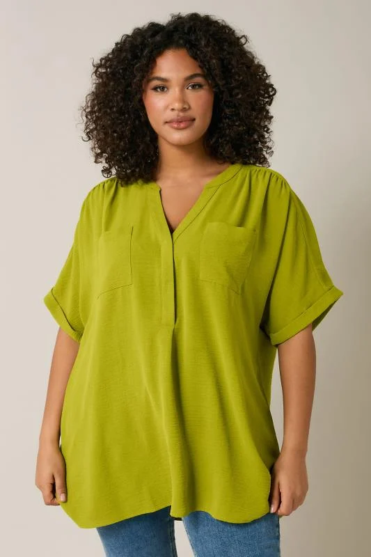 Evans EVANS Curve Chartreuse Green Overhead Utility Shirt