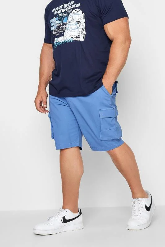 BadRhino BadRhino Big & Tall Blue Cargo Shorts