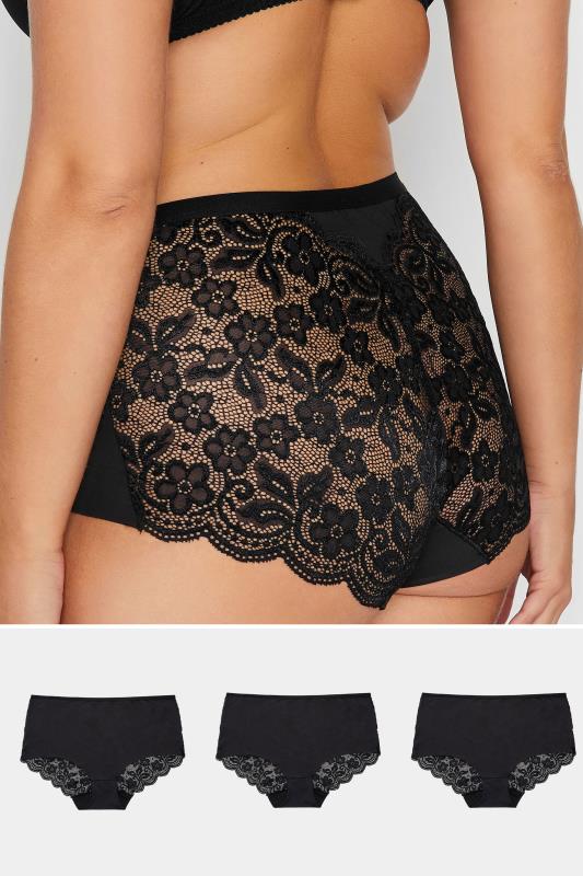 Yours YOURS Curve Black Lace Detail Mesh Padded T-Shirt Bra