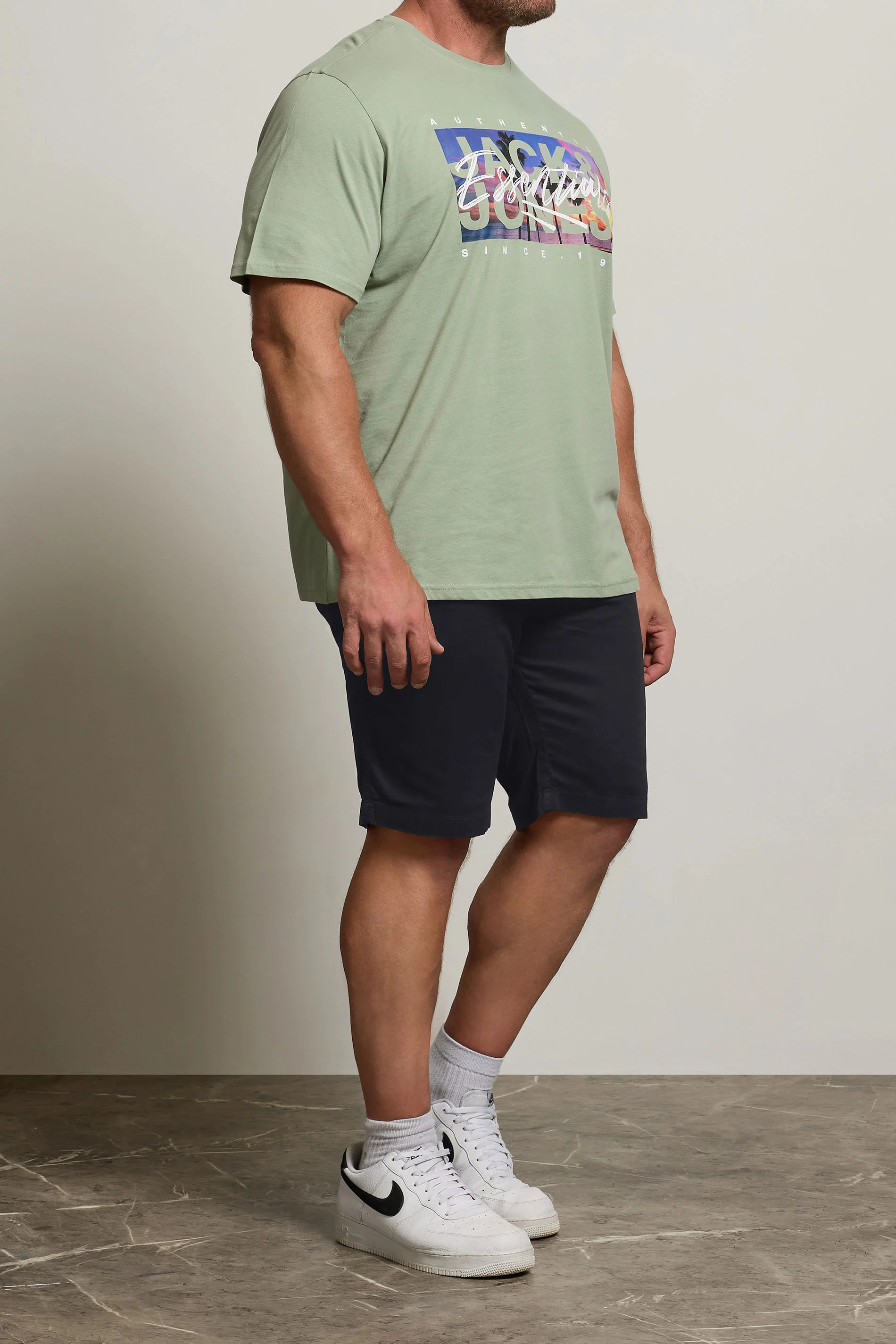 Jack & Jones JACK & JONES Big & Tall Black Campaign Shorts