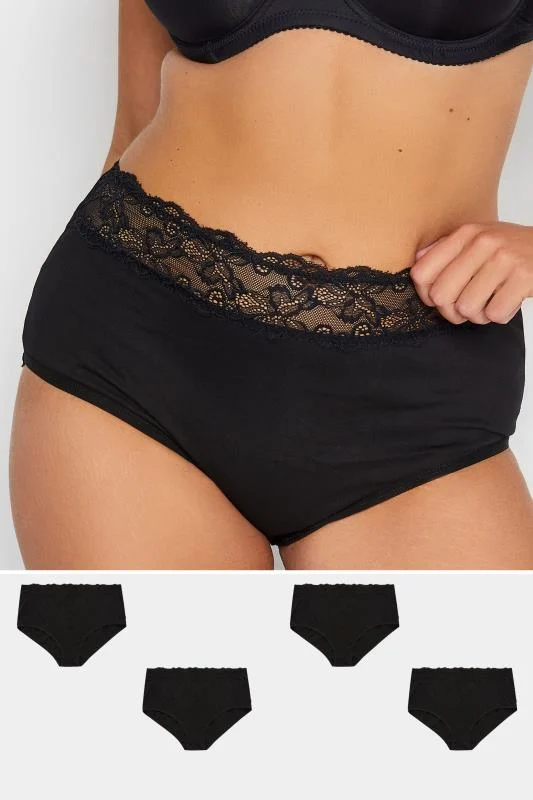 Yours YOURS Curve Black Narrow Lace Suspender Belt