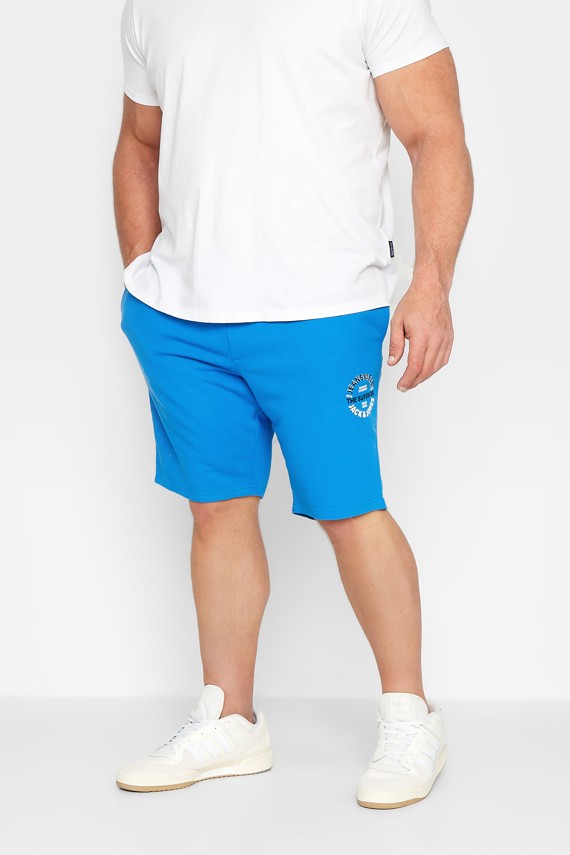 Jack & Jones JACK & JONES Big & Tall Blue Jogger Shorts