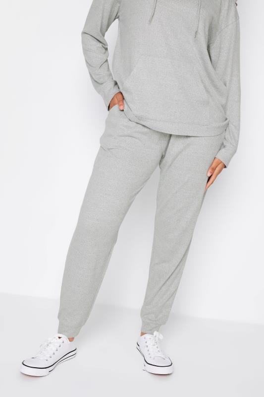 M&Co Womens M&Co Grey Marl Soft Touch Lounge Joggers
