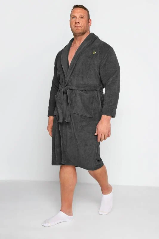 Lyle & Scott LYLE & SCOTT Big & Tall Charcoal Grey Lucas Dressing Gown