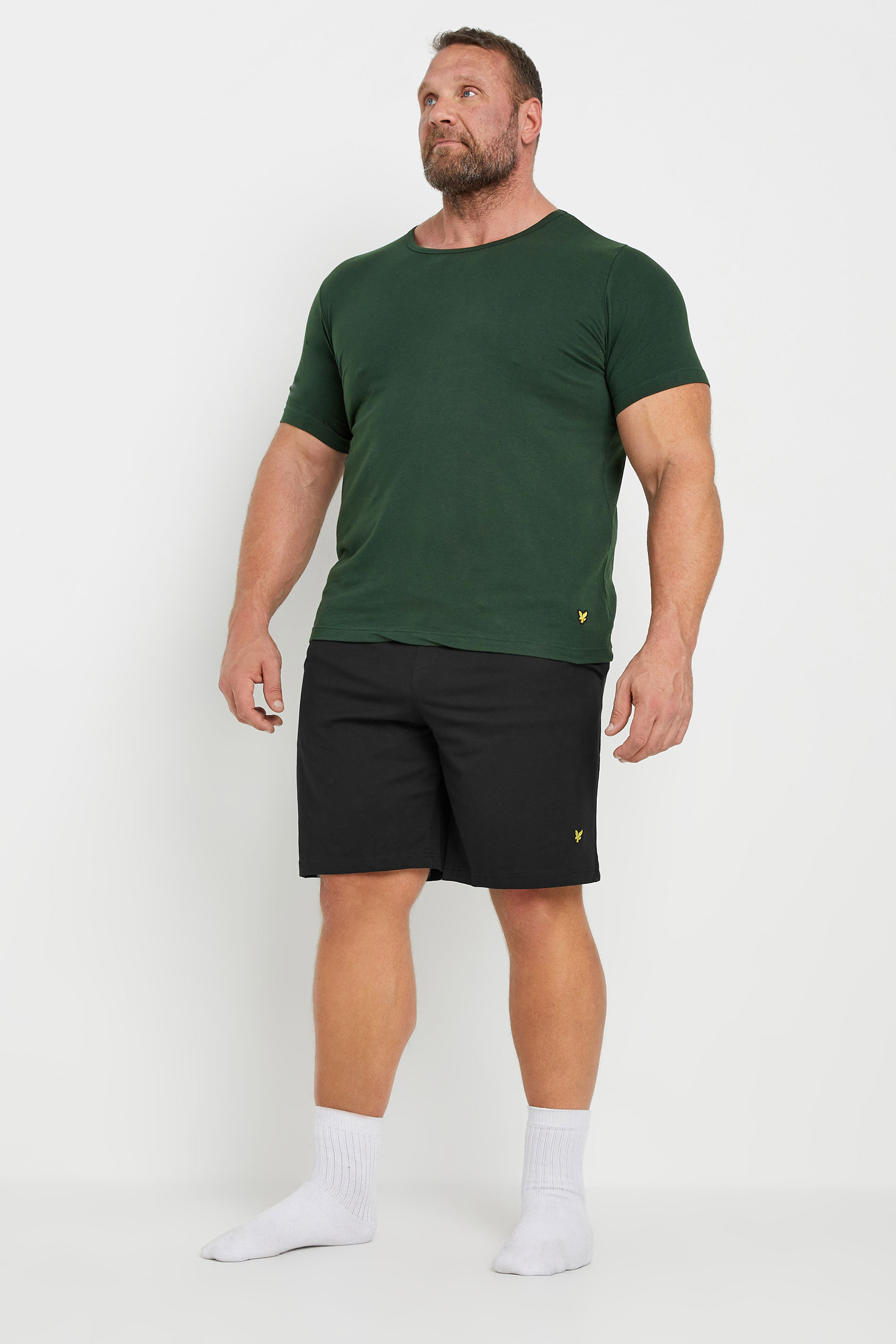 Lyle & Scott LYLE & SCOTT Big & Tall Black & Dark Green Lounge Set