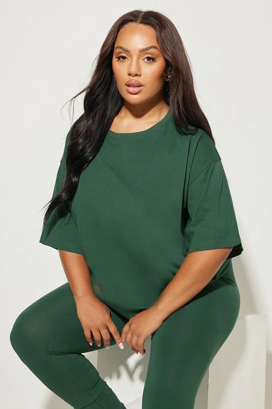 Yours YOURS Curve Dark Green Leggings