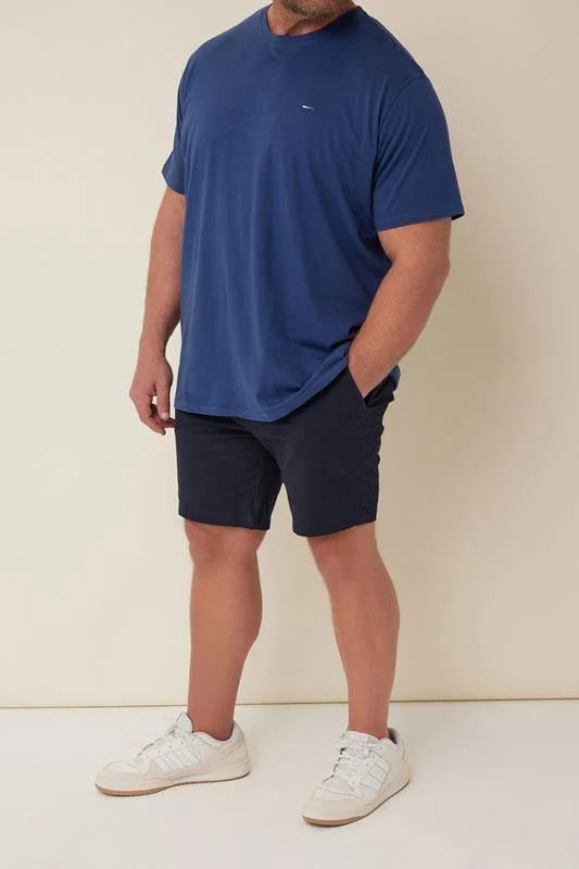 BadRhino BadRhino Big & Tall White & Blue Tropical Shirt