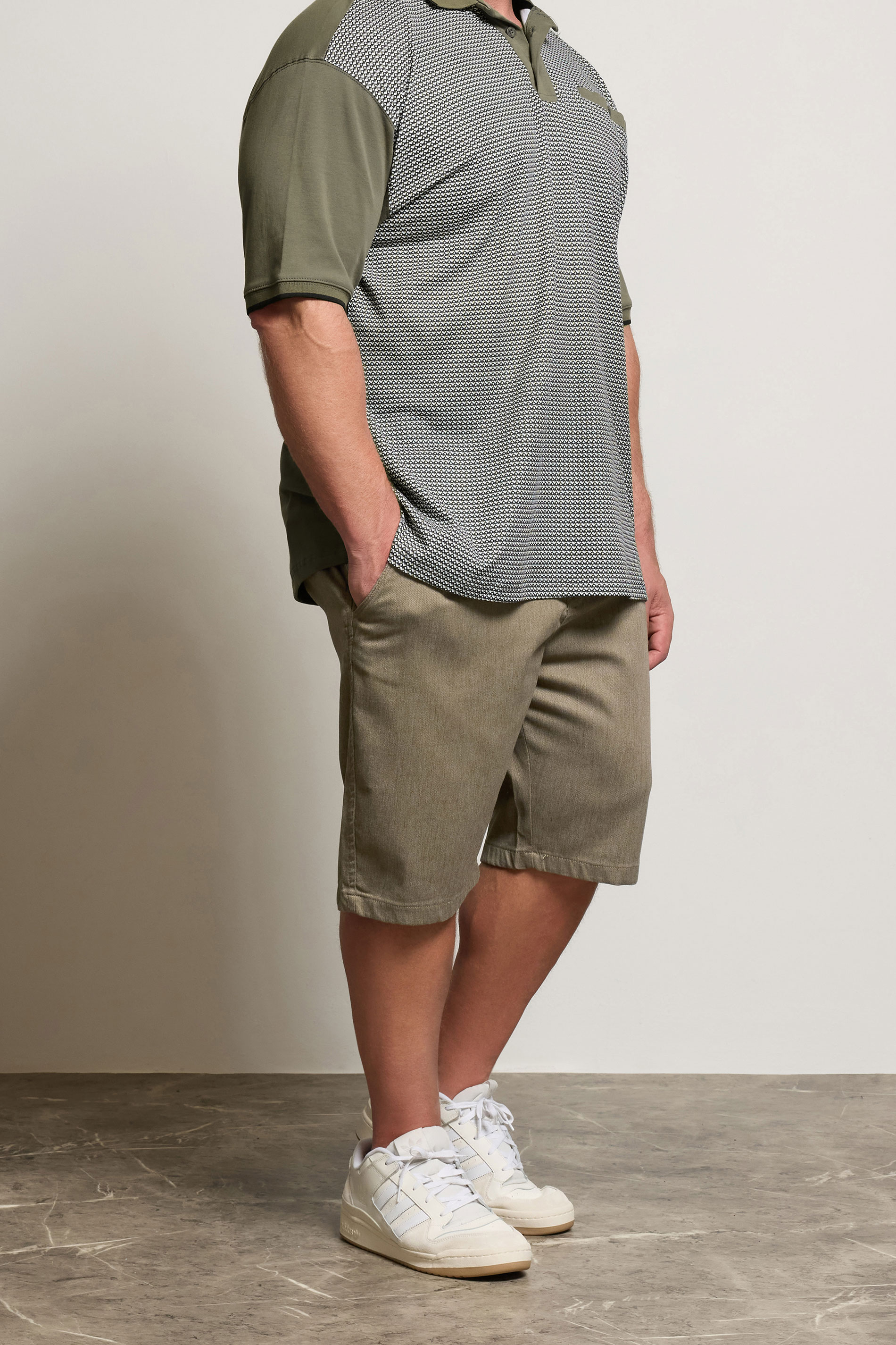 Kam KAM Big & Tall Natural Brown Smart Stretch Shorts