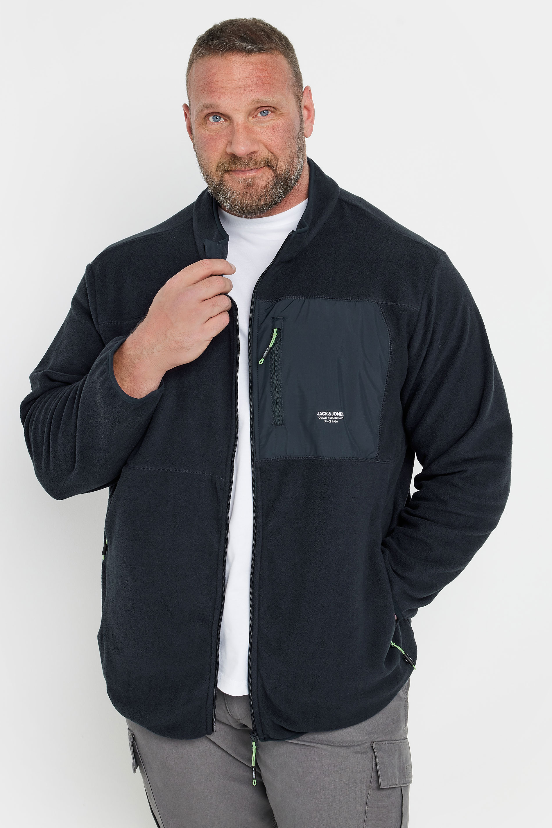 Jack & Jones JACK & JONES Big & Tall Navy Blue Fleece