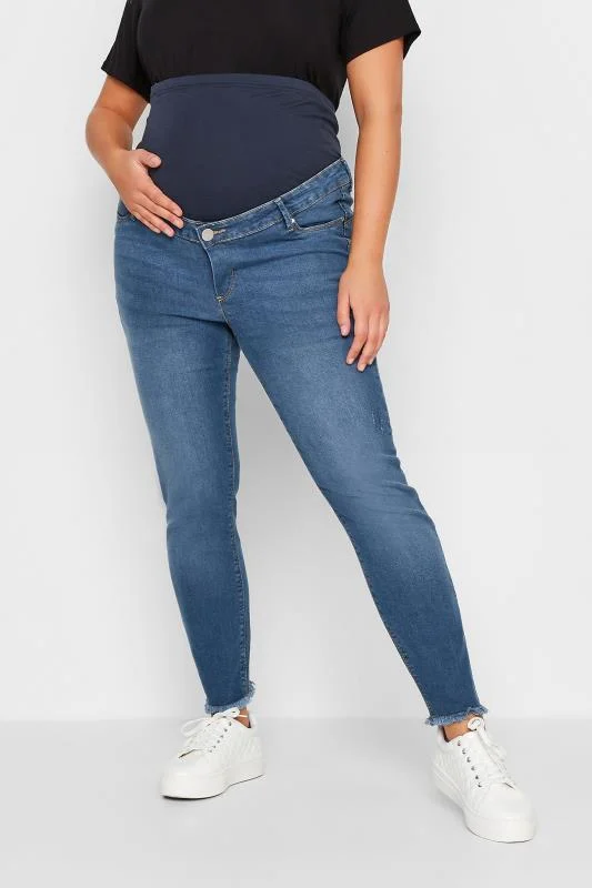 Bump It Up BUMP IT UP MATERNITY Curve Blue Push Up Stretch AVA Jeans
