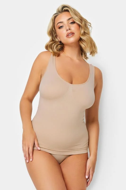 Yours YOURS Curve Nude Seamless Control Vest Top