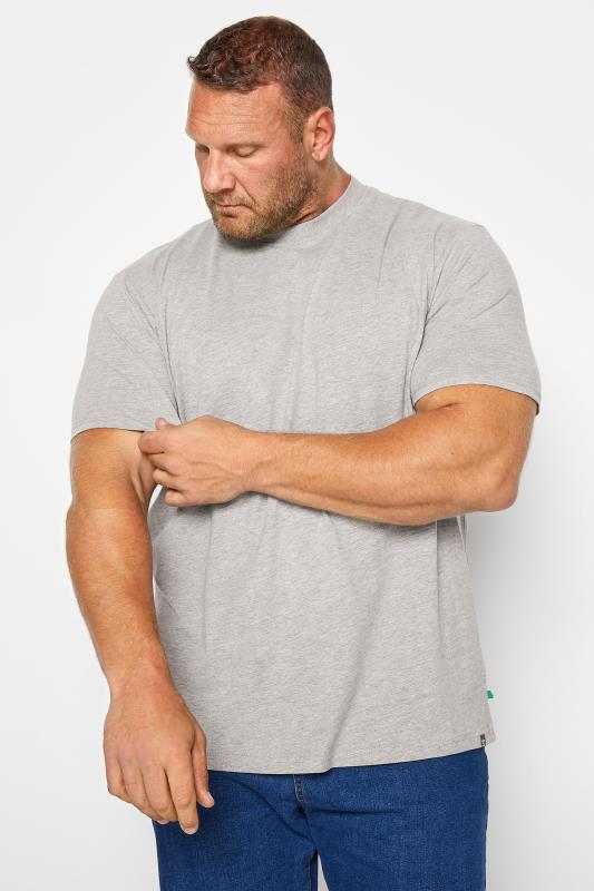 D555 D555 Big & Tall Grey Marl Core T-Shirt