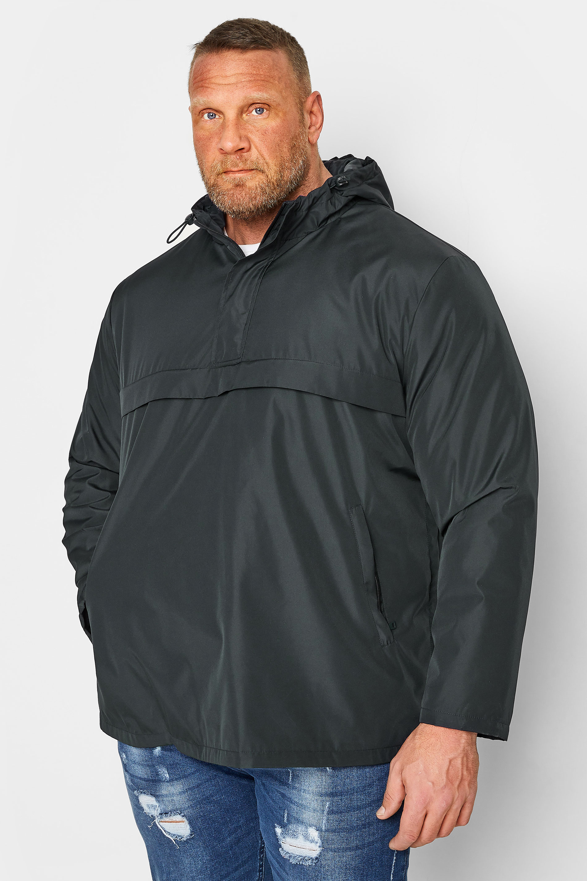 BadRhino BadRhino Big & Tall Navy Blue Long Sleeve Lightweight Jacket