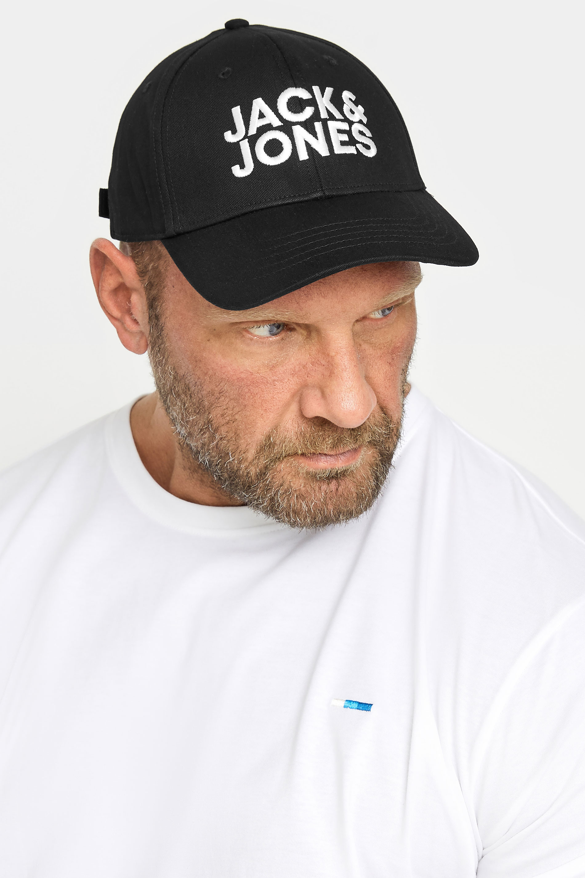 Jack & Jones JACK & JONES Black & White Baseball Cap