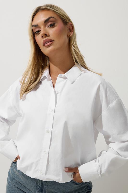 Limited Collection LIMITED COLLECTION Curve White Button Through Shirt