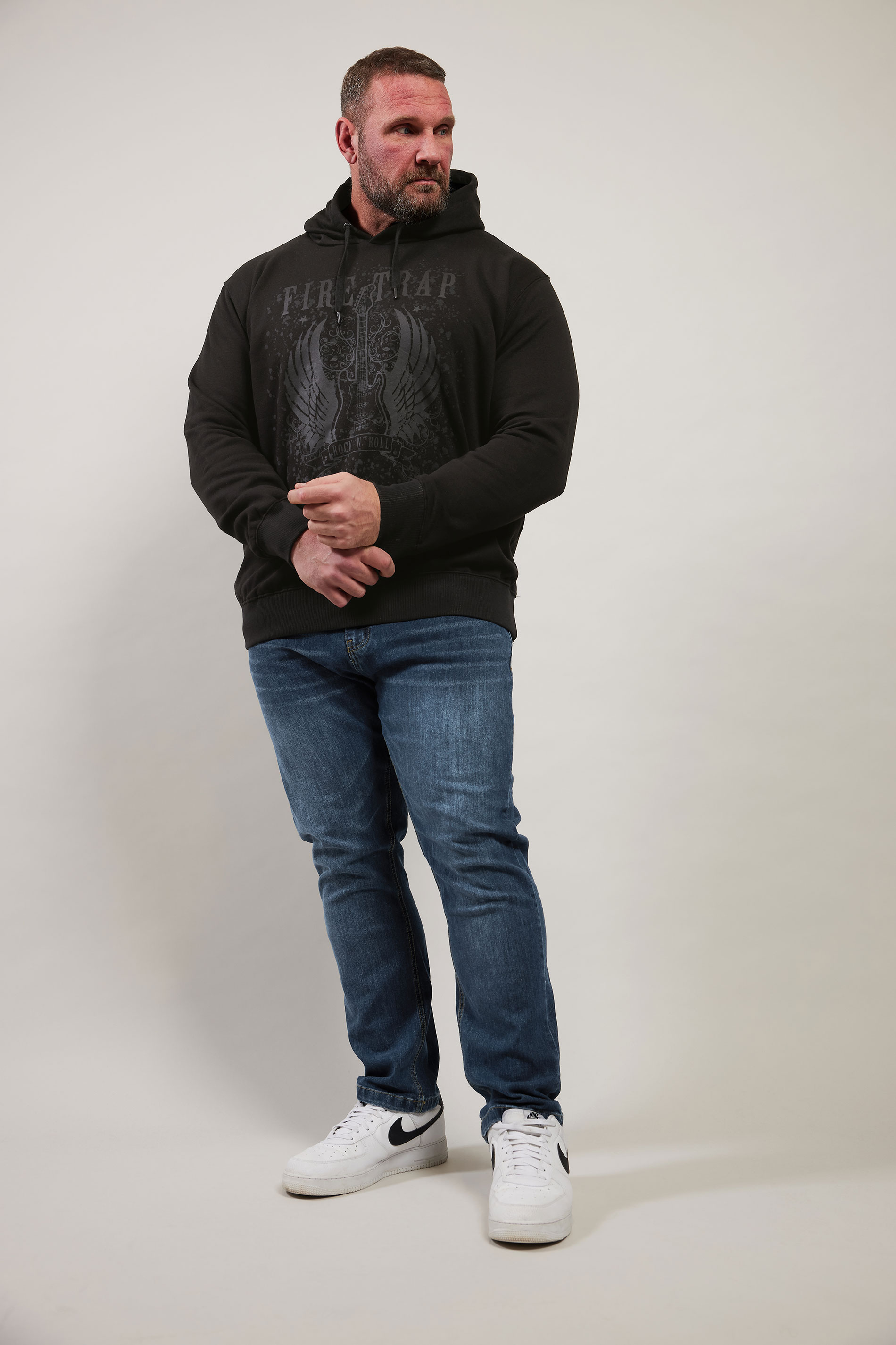 Firetrap FIRETRAP Big & Tall Black Hoodie