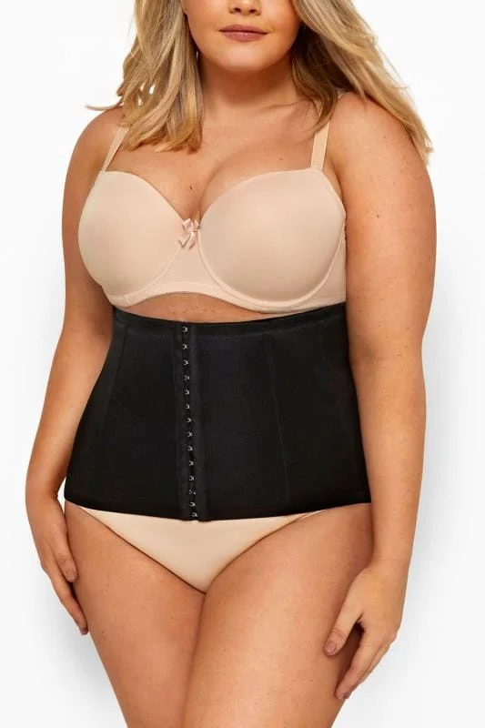 Yours YOURS Curve Black Hook & Eye Control Belly Band