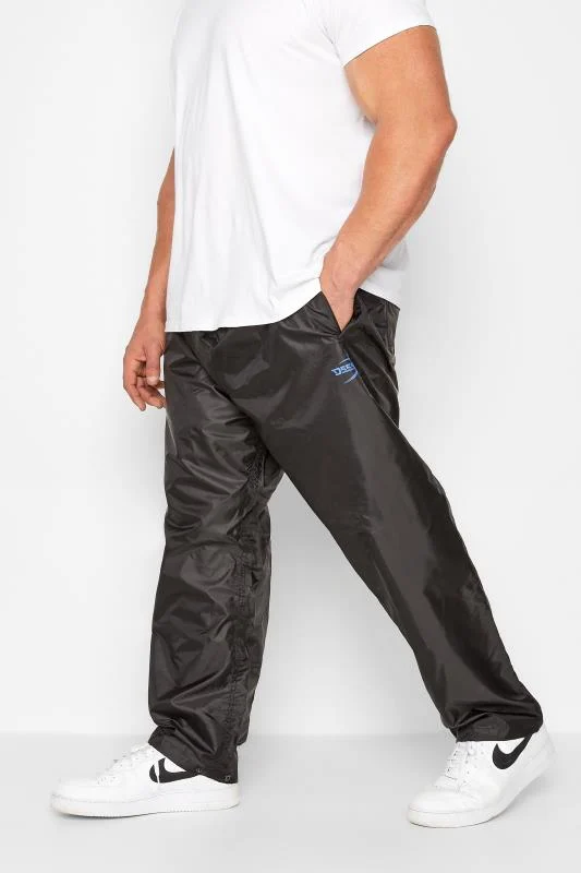 D555 D555 Big & Tall Black Pack Away Waterproof Trousers