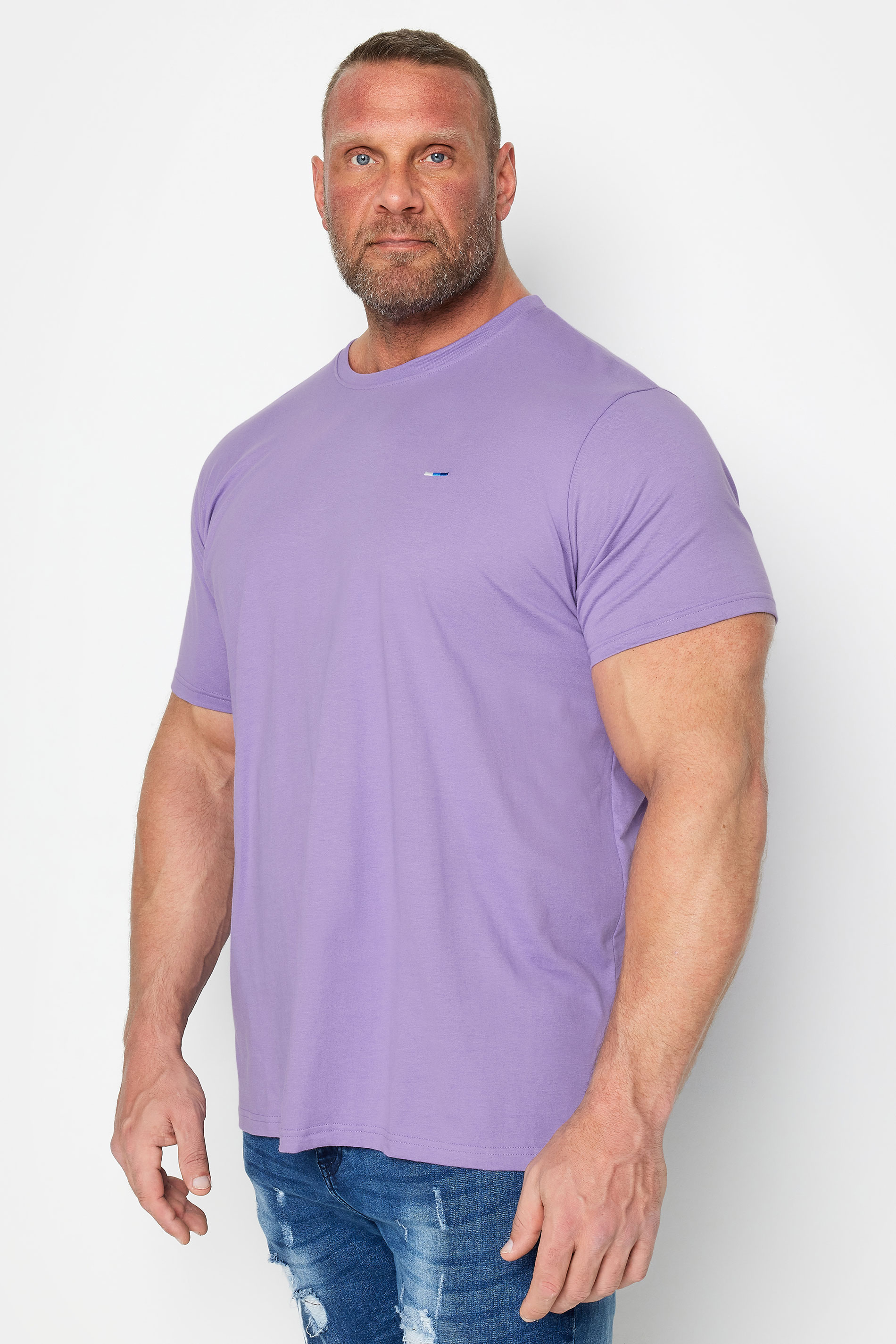 BadRhino BadRhino Big & Tall Chalk Violet Purple Core T-Shirt