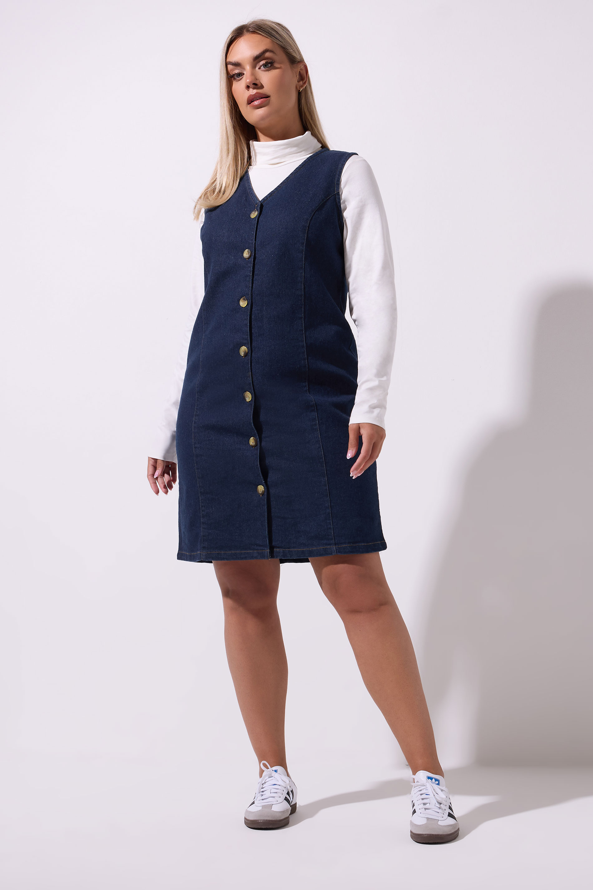 Limited Collection LIMITED COLLECTION Curve Indigo Blue Denim Mini Dress
