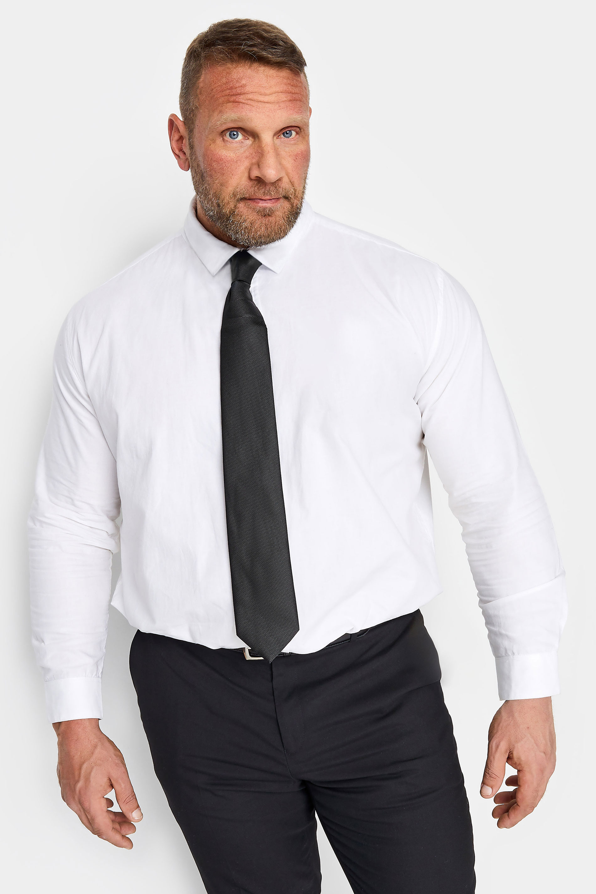 BadRhino BadRhino Tailoring Black Plain Textured Tie