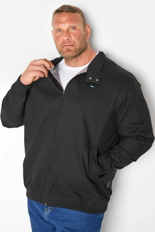 BadRhino BadRhino Big & Tall Black Harrington Jacket