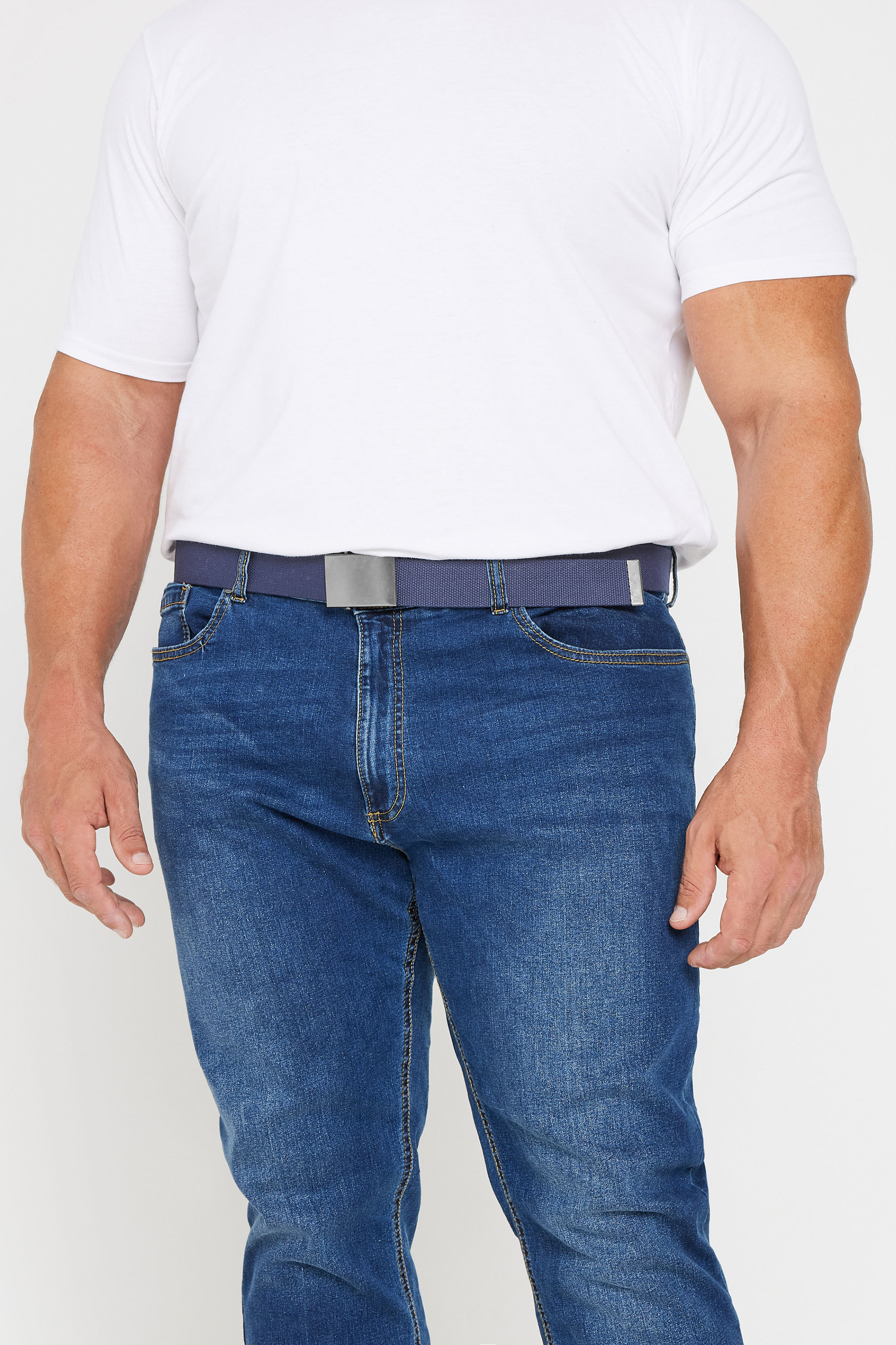 D555 D555 Navy Blue Webbing Belt