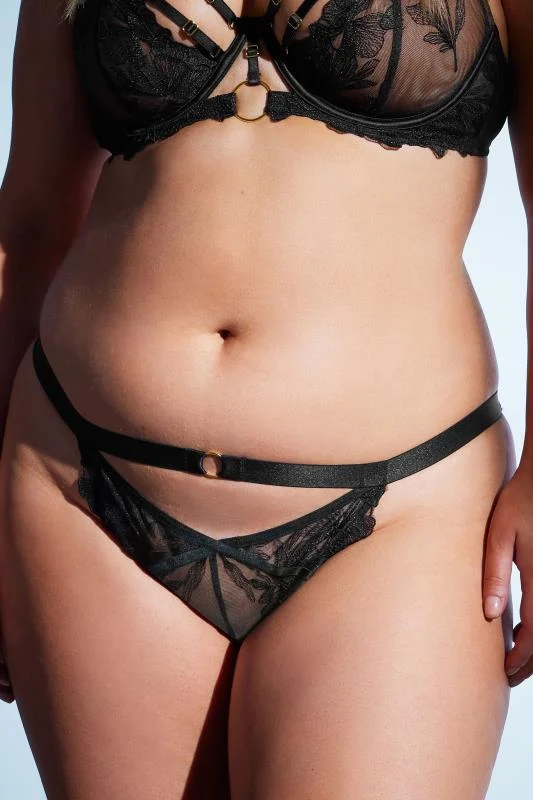 Playful Promises PLAYFUL PROMISES Black Eleanor Strappy Bra