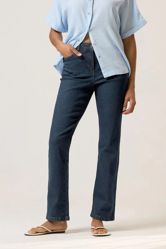 M&Co Womens M&Co Indigo Blue Bootcut Jeans