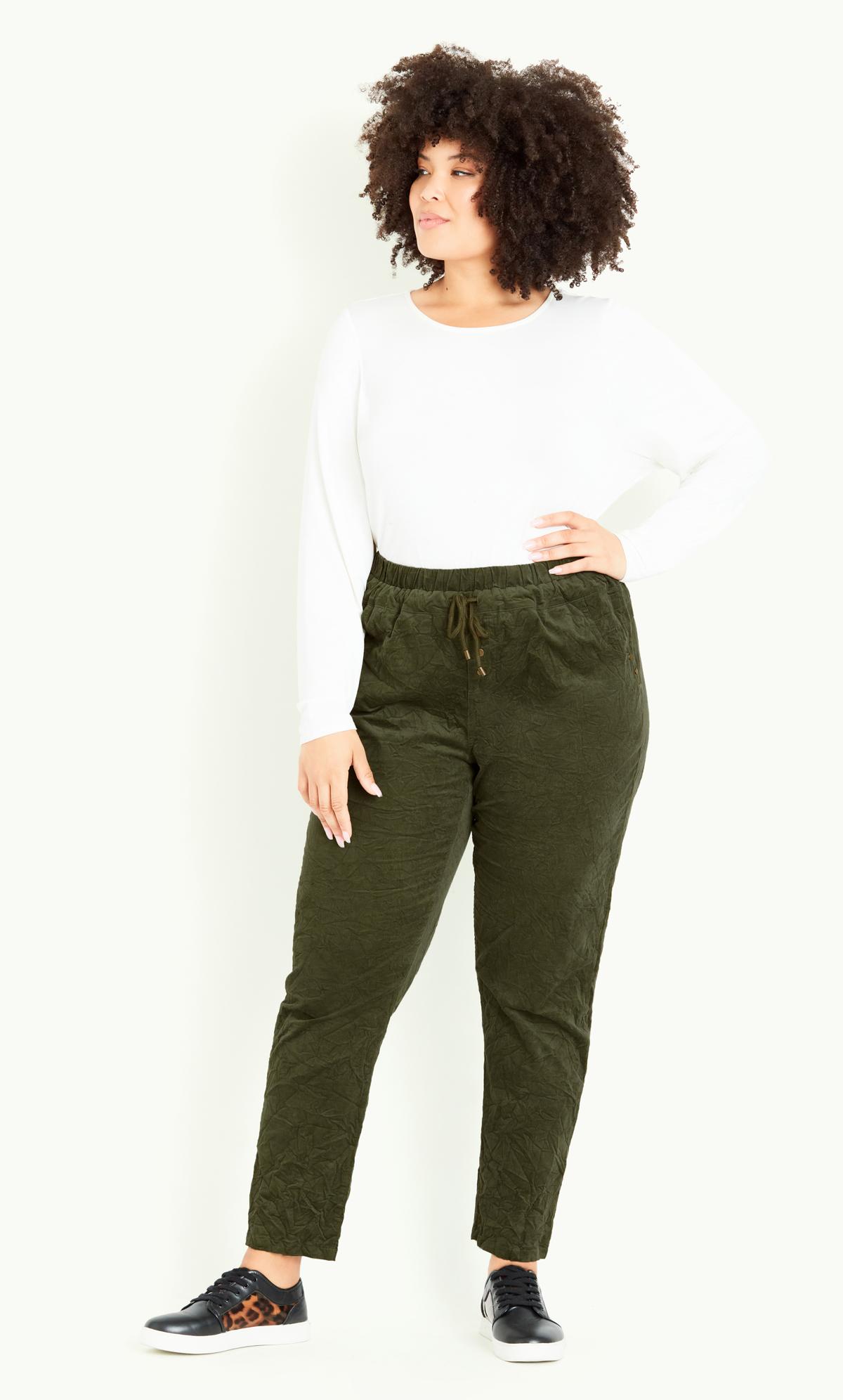 Evans Evans Green Walk On By Trouser