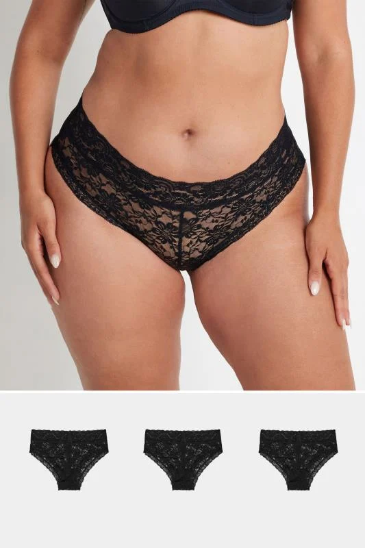 Yours YOURS Black Lace Padded Underwired Plunge Bra