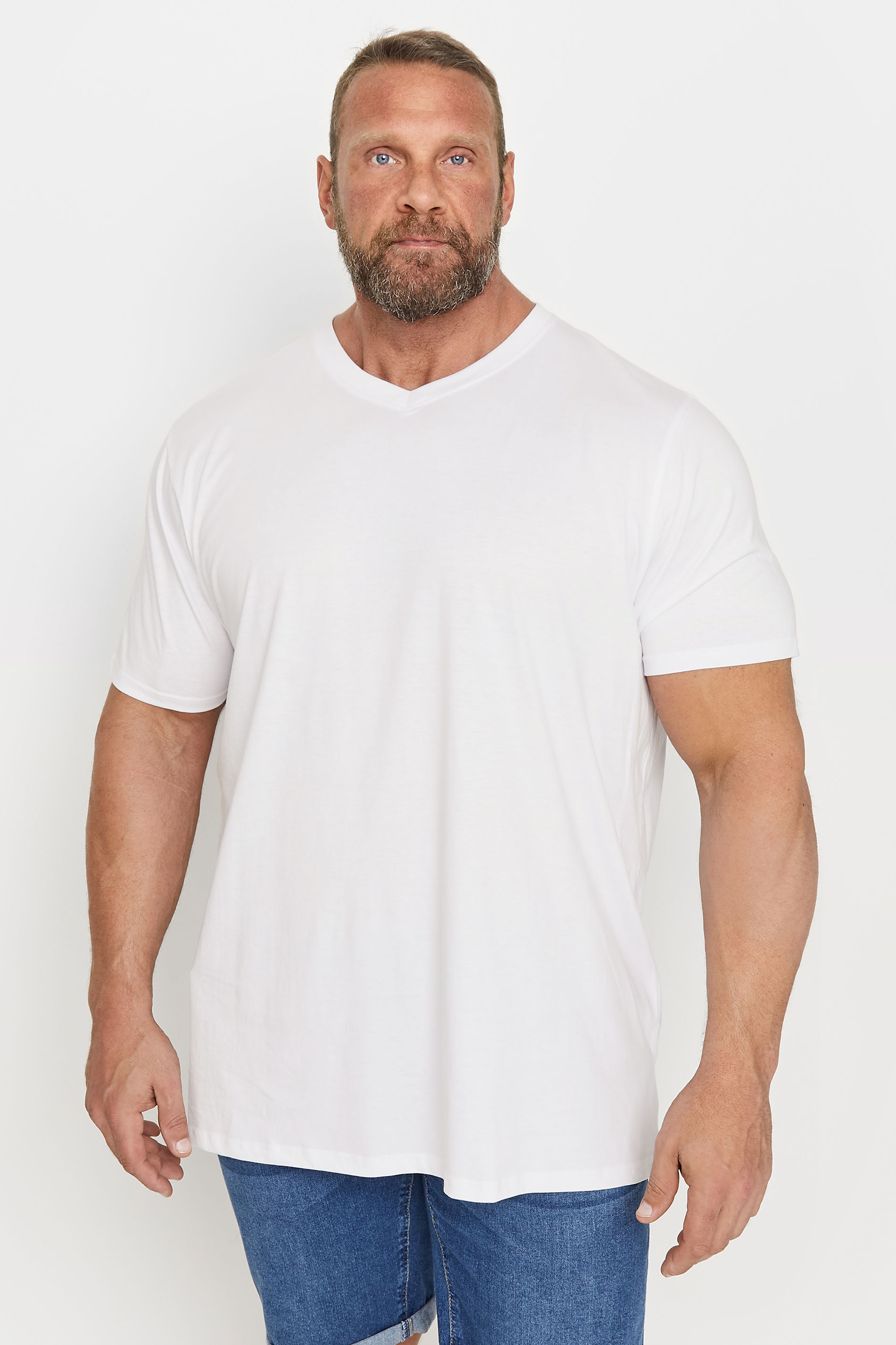 D555 D555 Big & Tall White Short Sleeve T-Shirt