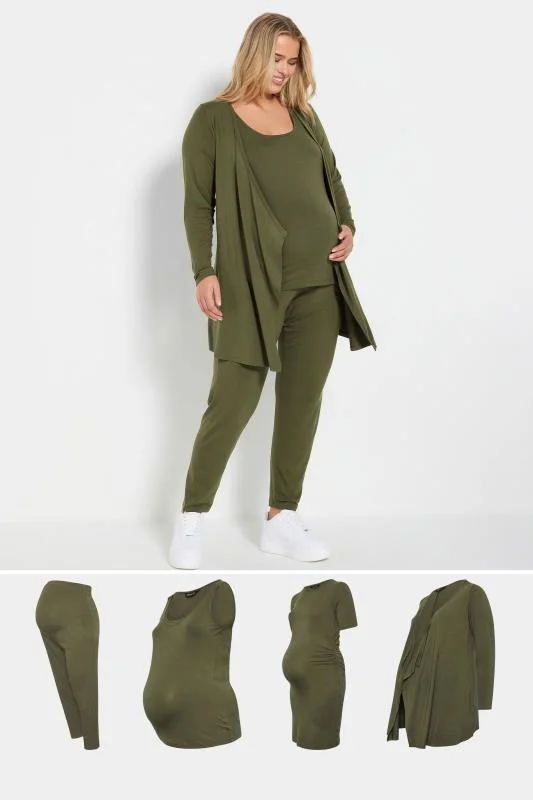 Bump It Up BUMP IT UP MATERNITY Curve Khaki Green Essentials Kit