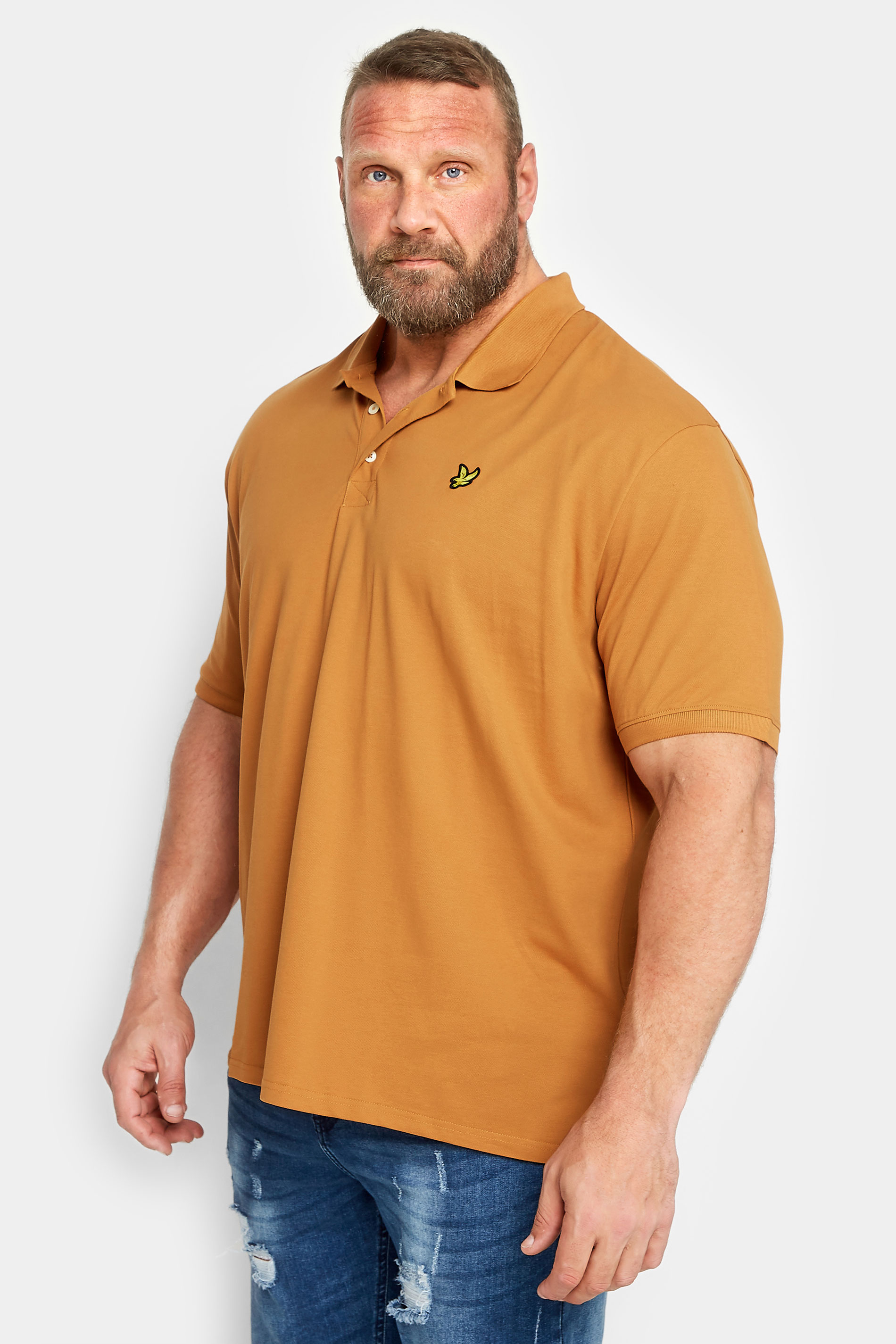 Lyle & Scott LYLE & SCOTT Big & Tall Orange Core Polo Shirt