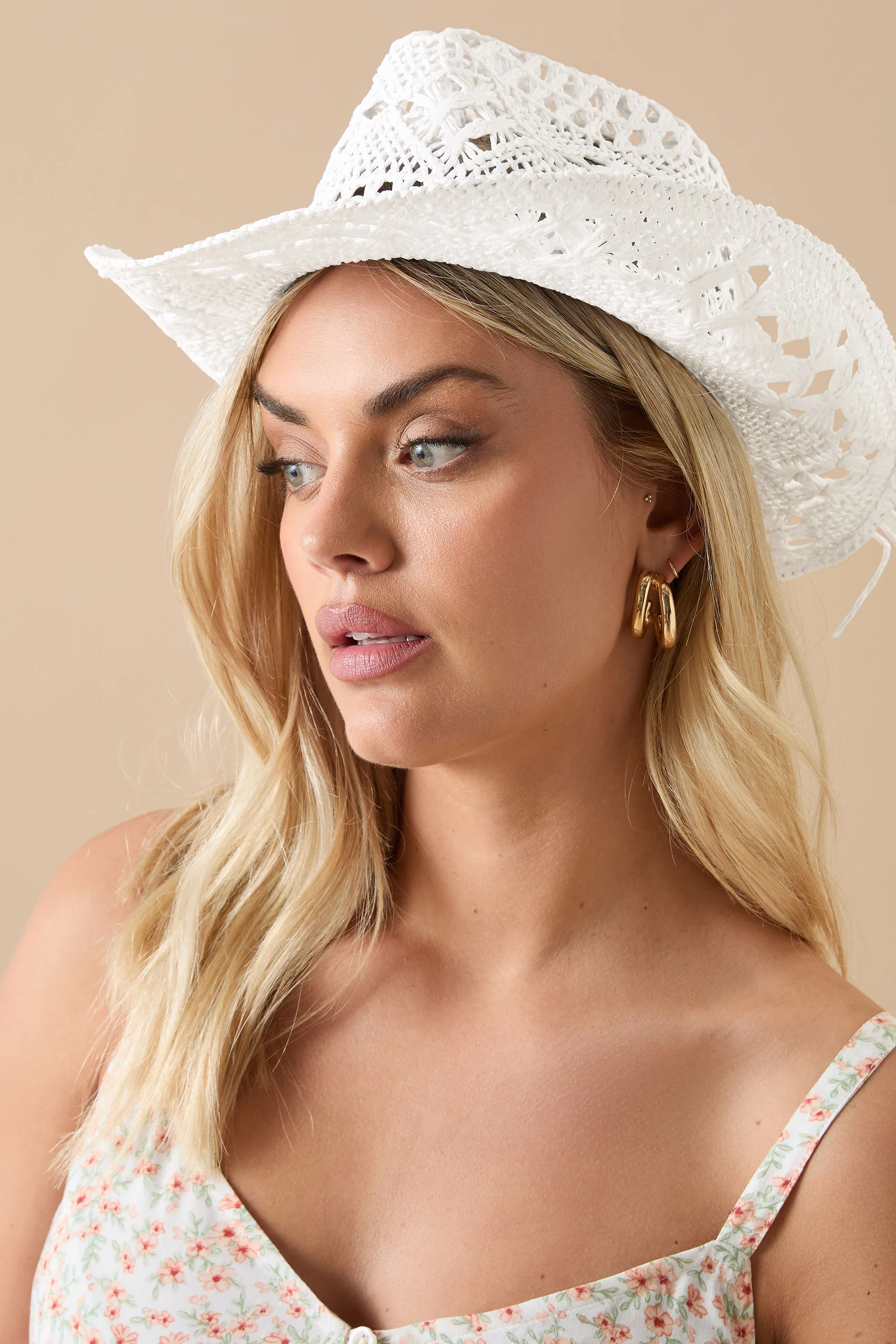 Yours White Straw Cowboy Hat