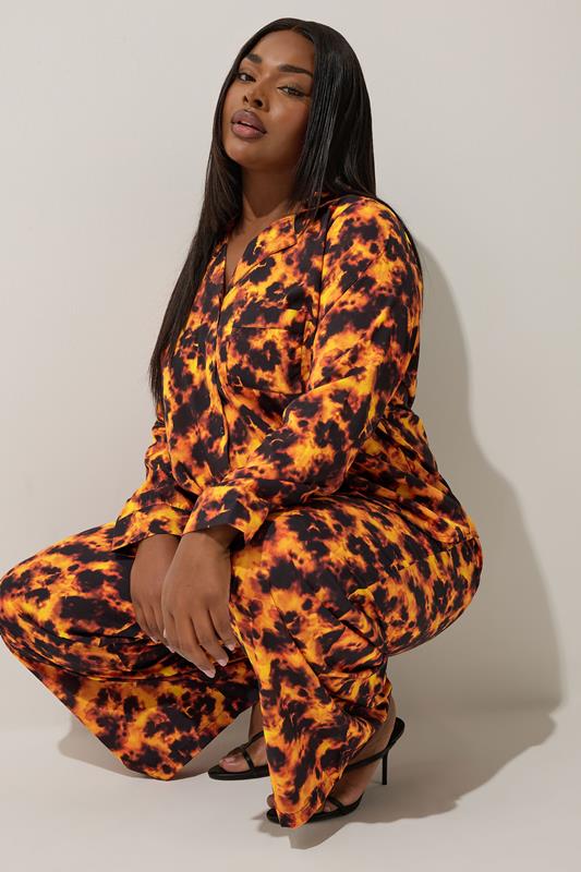 Limited Collection LIMITED COLLECTION Curve Orange Tortoise Shell Shirt