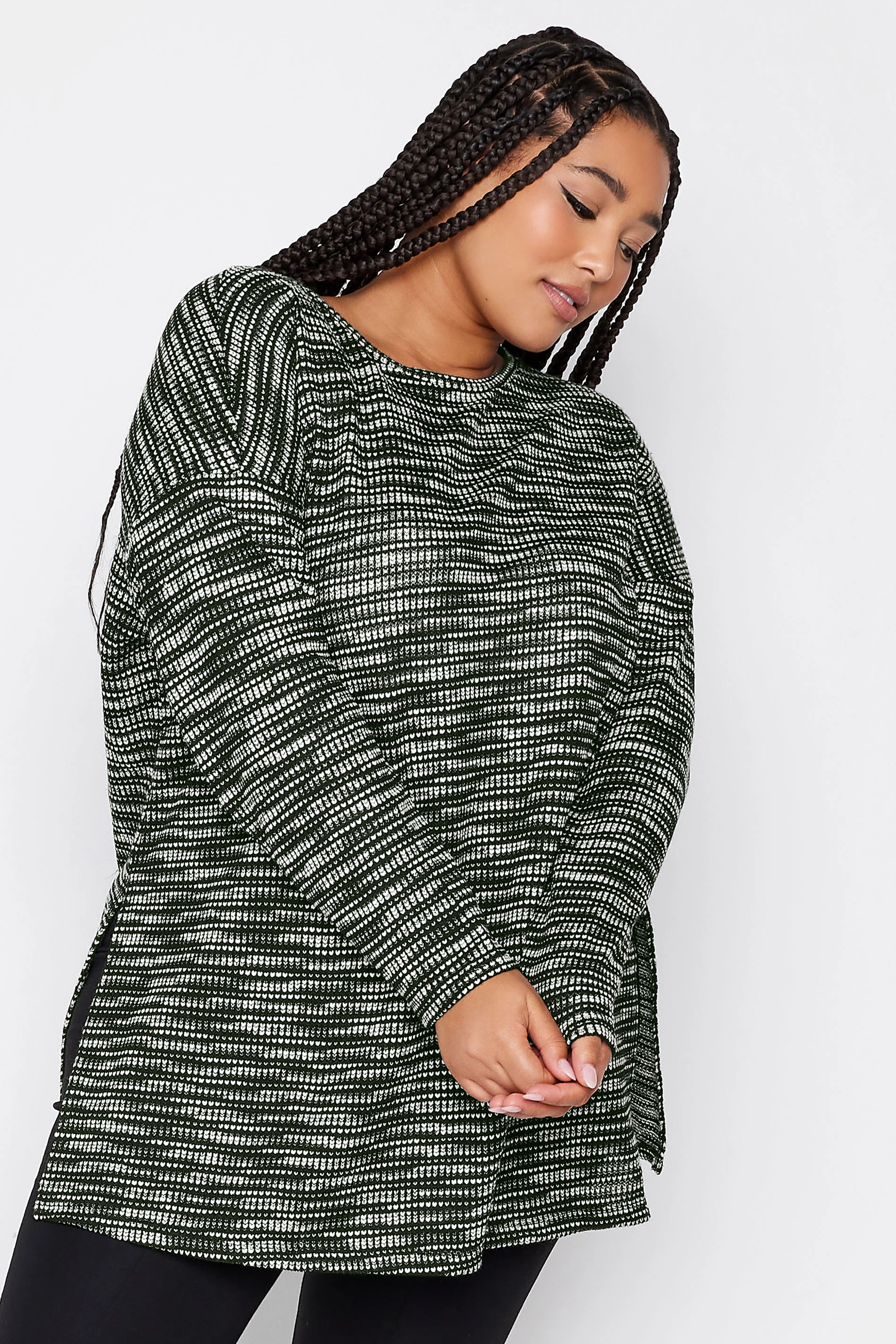 Yours Luxury Capsule Collection YOURS LUXURY Curve Black Contrast Top