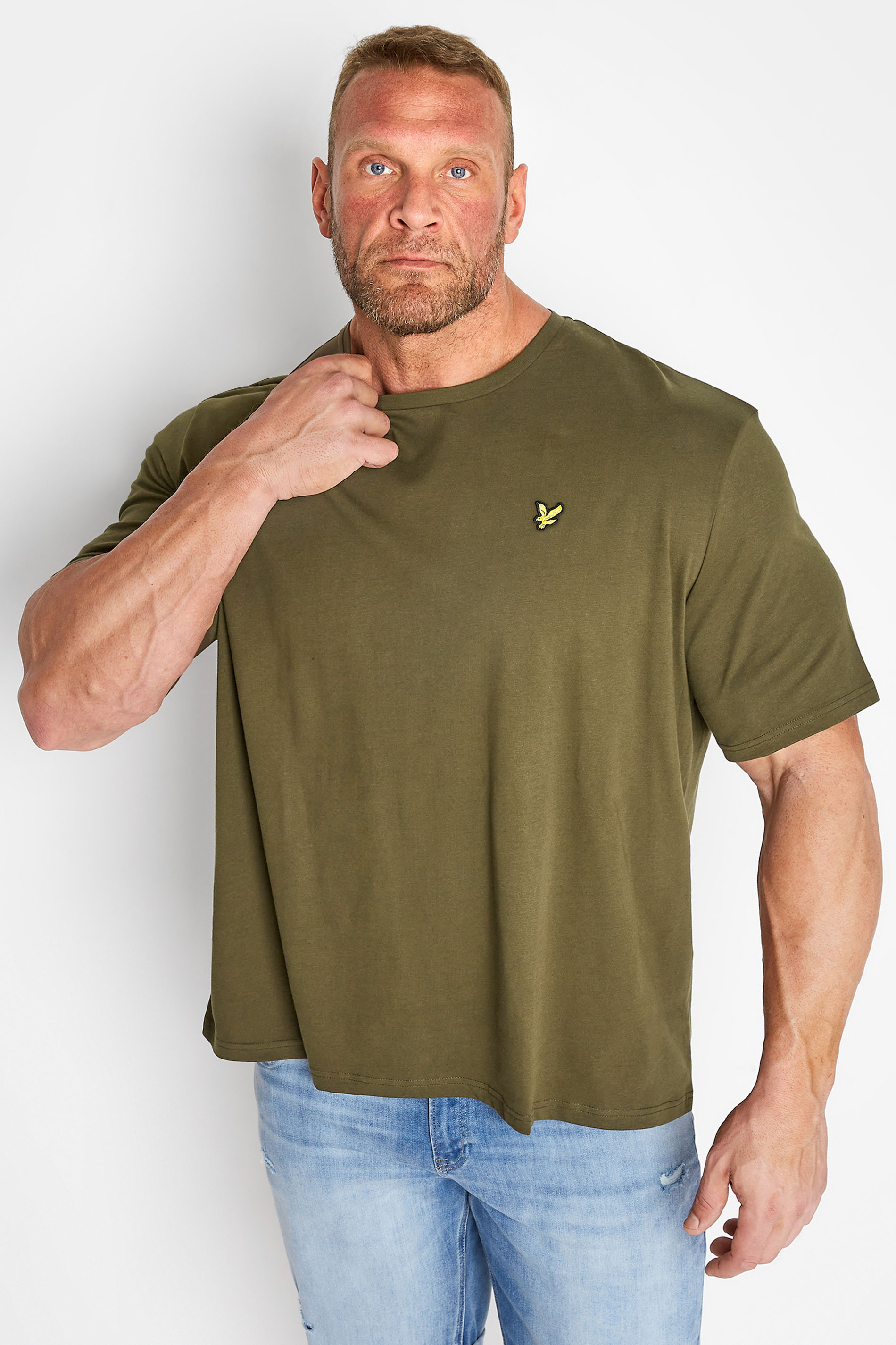 Lyle & Scott LYLE & SCOTT Big & Tall Khaki Green Core T-Shirt