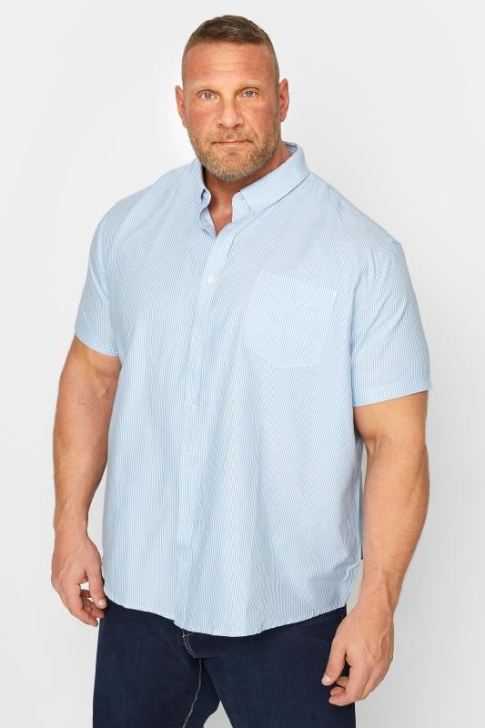 BadRhino BadRhino Light Blue Stripe Oxford Shirt