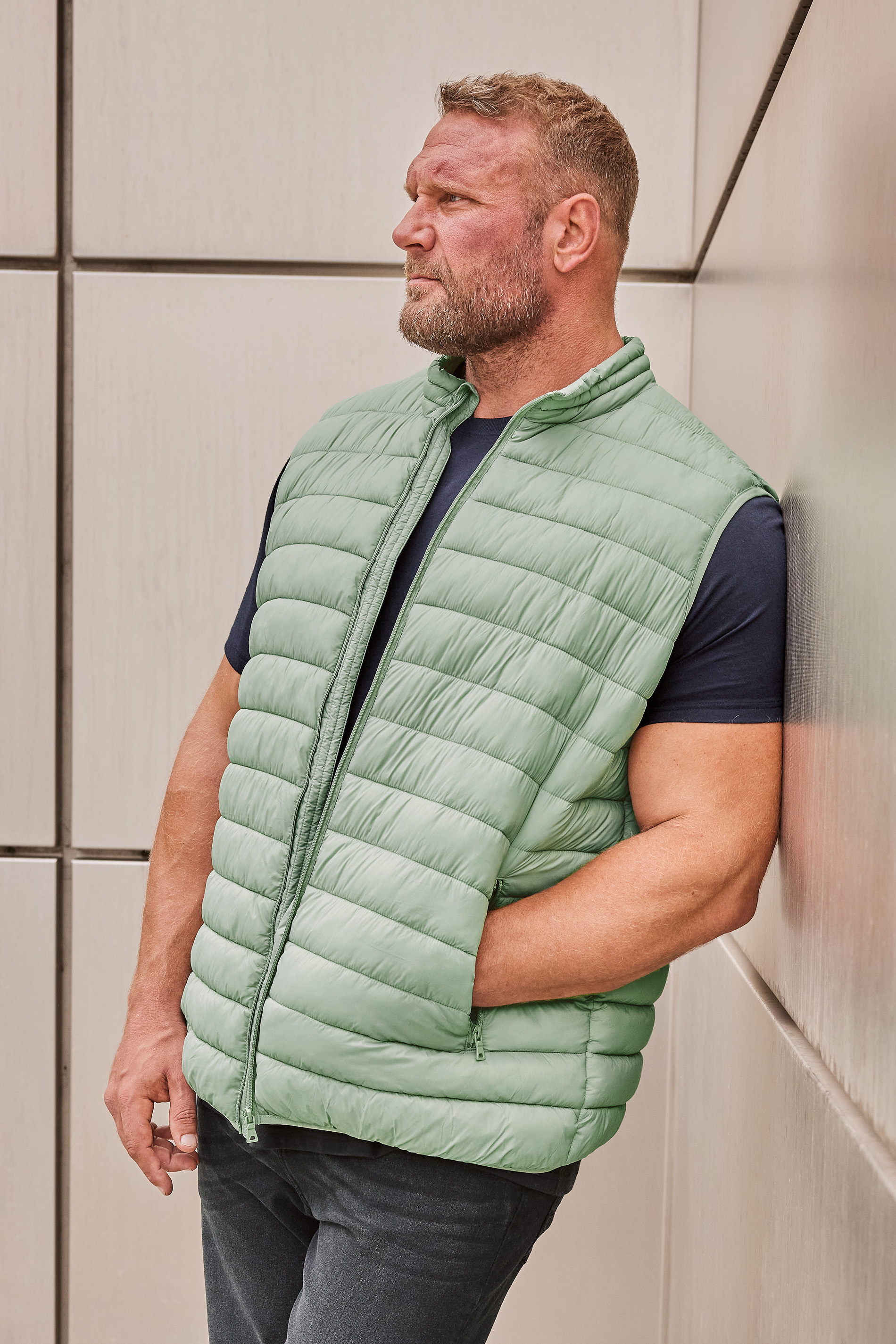 BadRhino BadRhino Big & Tall Light Green Puffer Gilet