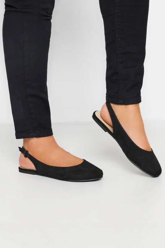 Evans Evans Black Pull On Straight Leg Trousers