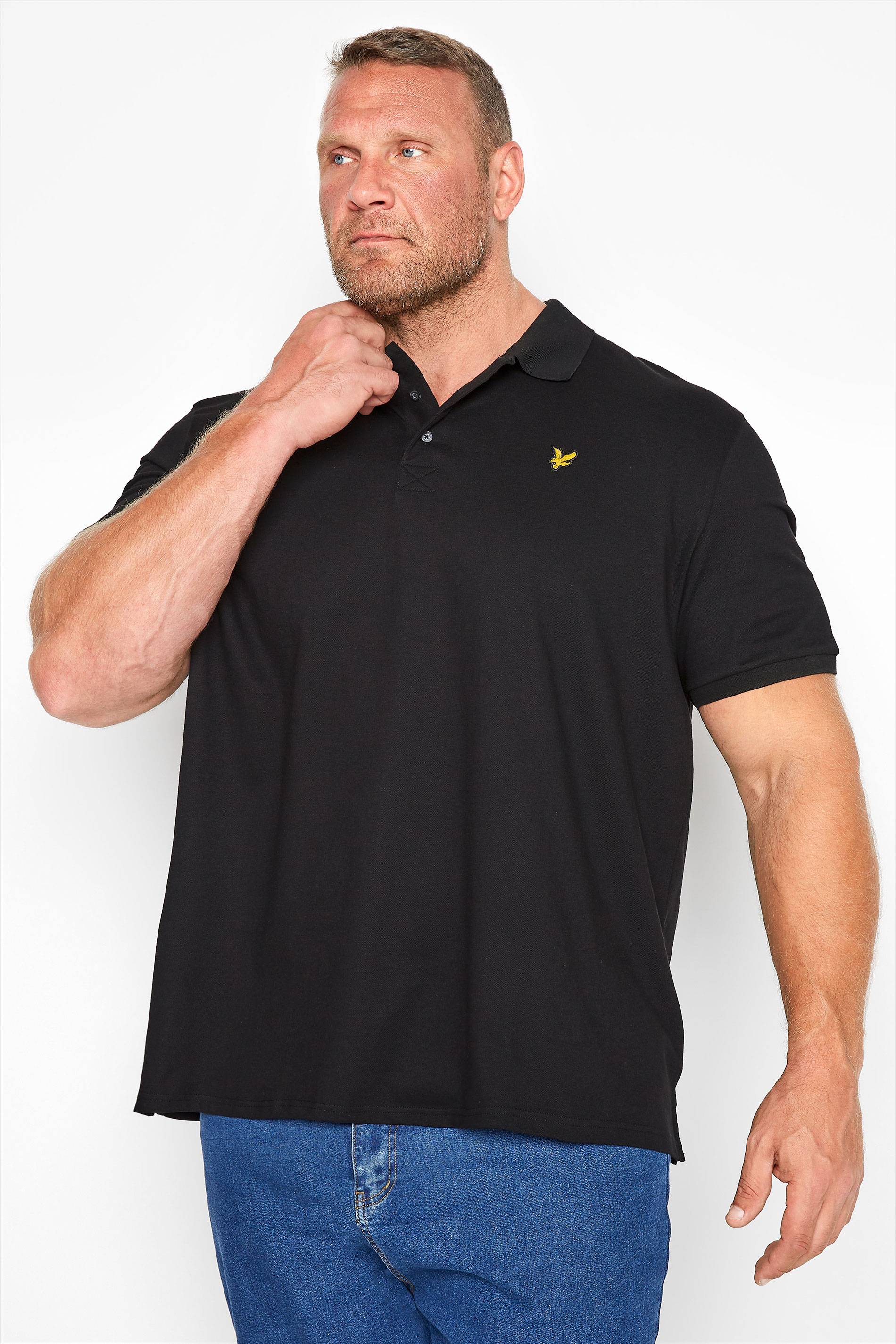 Lyle & Scott LYLE & SCOTT Big & Tall Black Core Polo Shirt