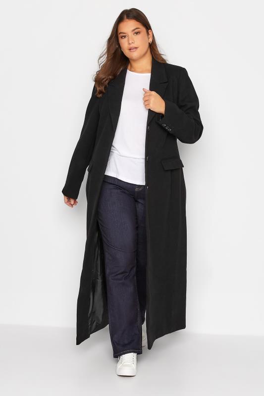LTS LTS Tall Black Long Formal Maxi Coat