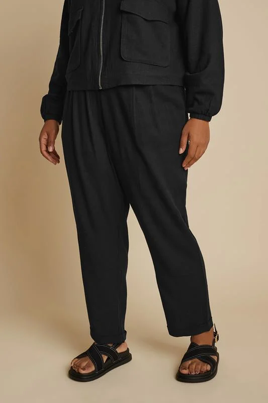 Yours YOURS Curve Black Linen Bomber Jacket