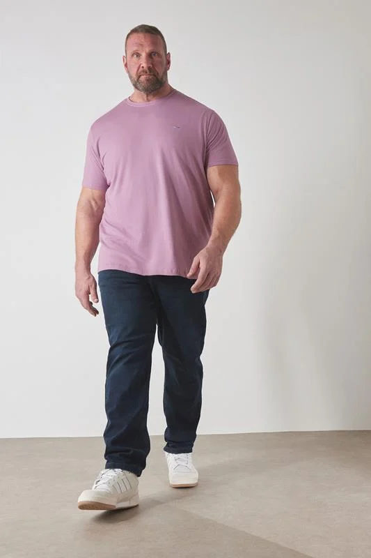 D555 D555 Big & Tall Grey Marl Core T-Shirt