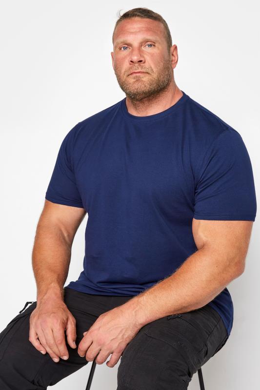 D555 D555 Big & Tall Navy Blue Core T-Shirt