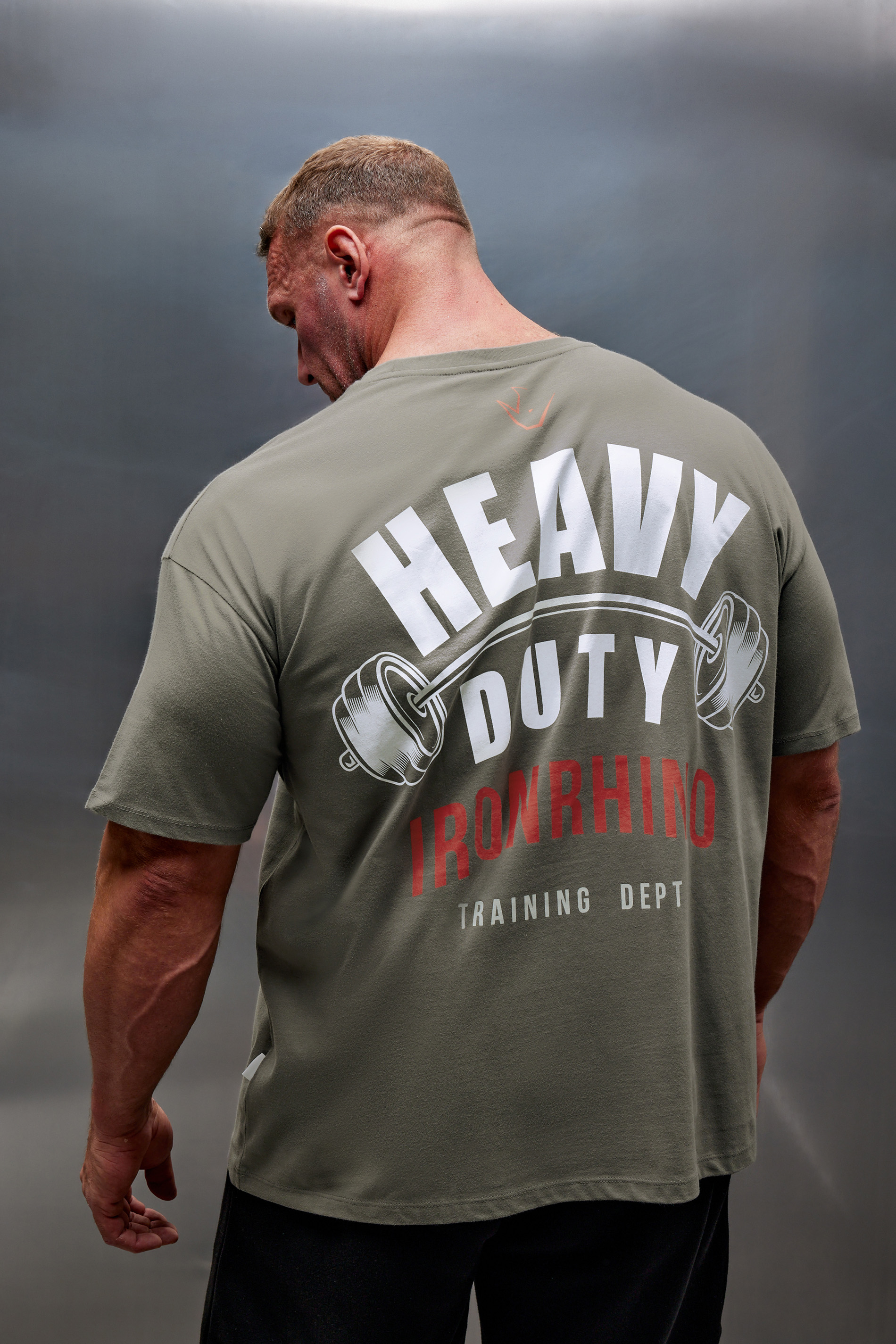 IronRhino IronRhino Big & Tall Grey 'Heavy Duty' T-Shirt